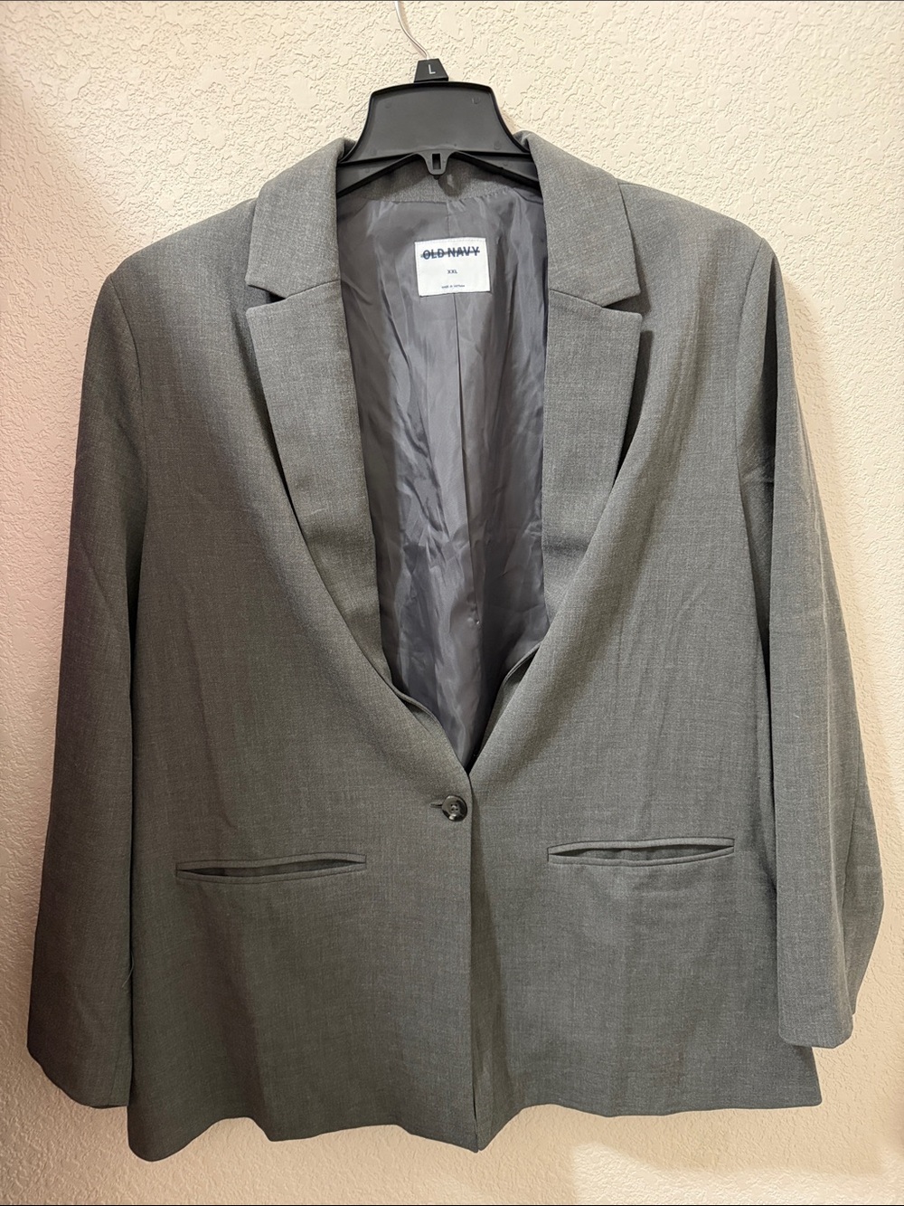 Old Navy Gray Women's Single-Button Blazer